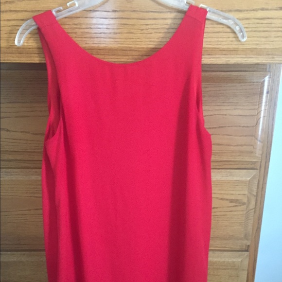 Red Sleeveless Sheath - Picture 2 of 4